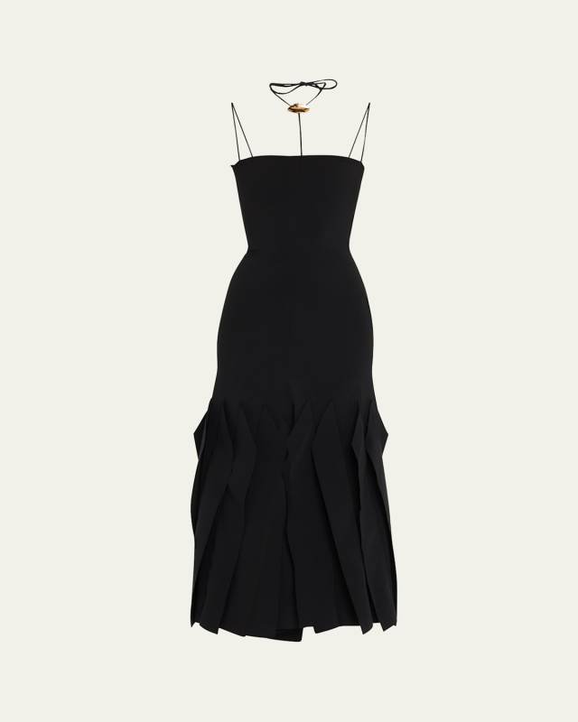 Lip Choker Midi Dress